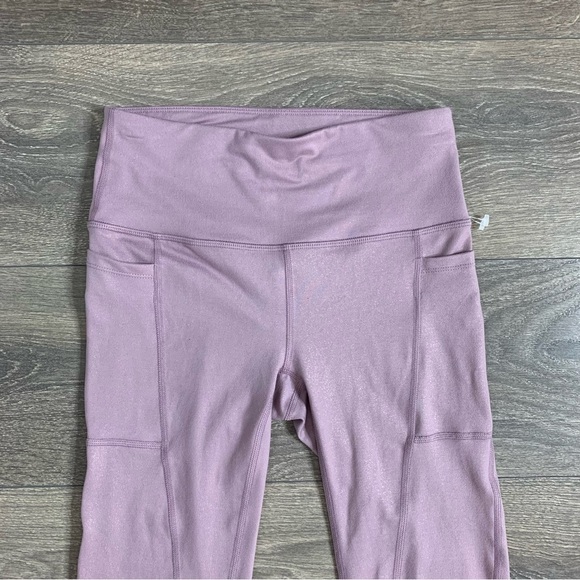 Athletic Works Women’s Leggings 7/8 Length High Rise Waist Lilac Purple Size XS - Picture 5 of 8